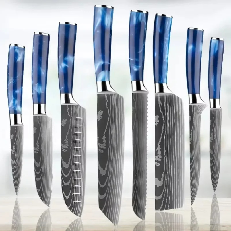 Home Cooking Japanese - Nóż szefa kuchni Santoku z japońskiej