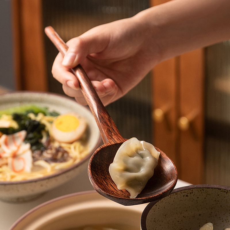 Drewniana łyżka z długim uchwy – Home Cooking Japanese recenzja i cena