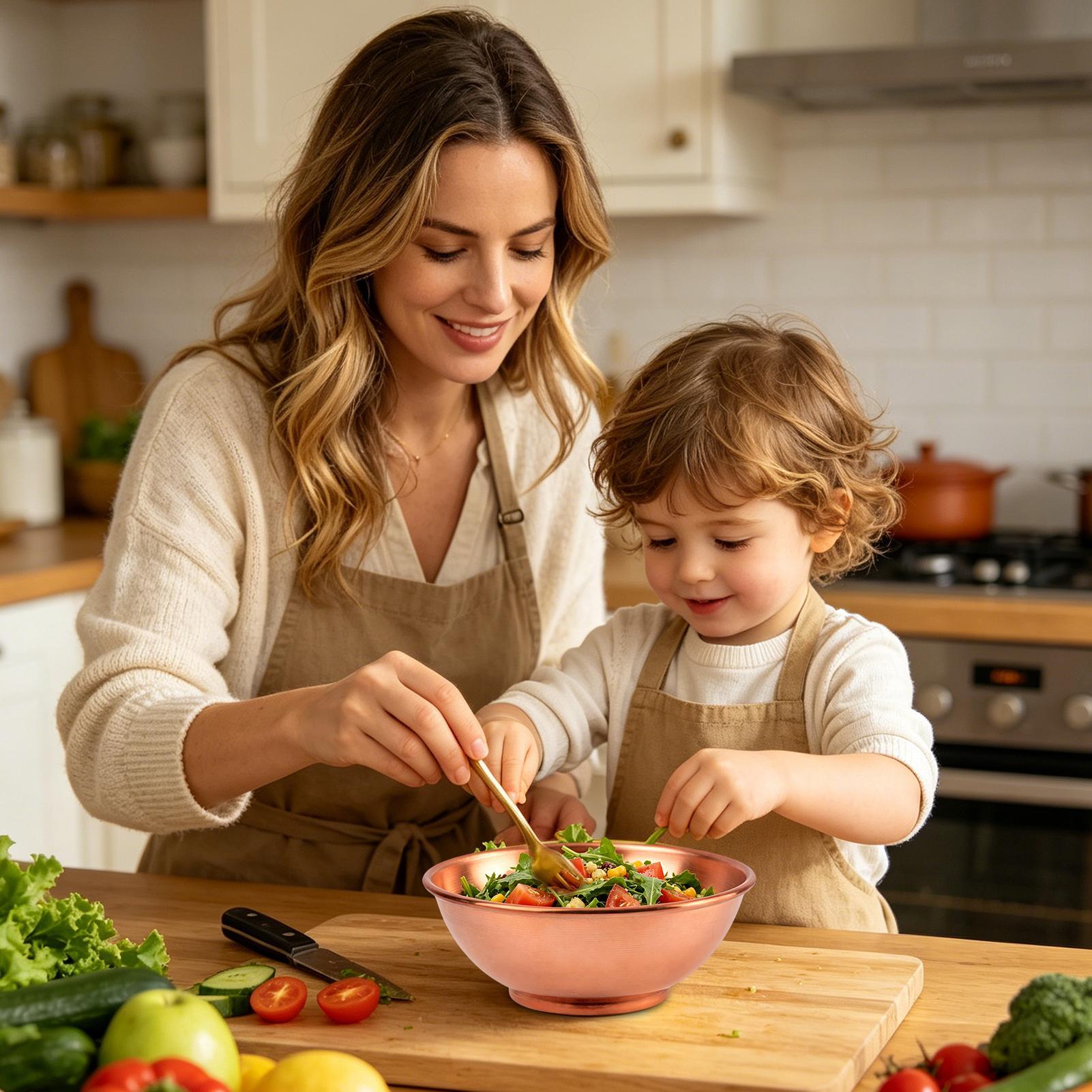 Miedziana miska Duże pojemniki – Home Cooking Food recenzja i cena