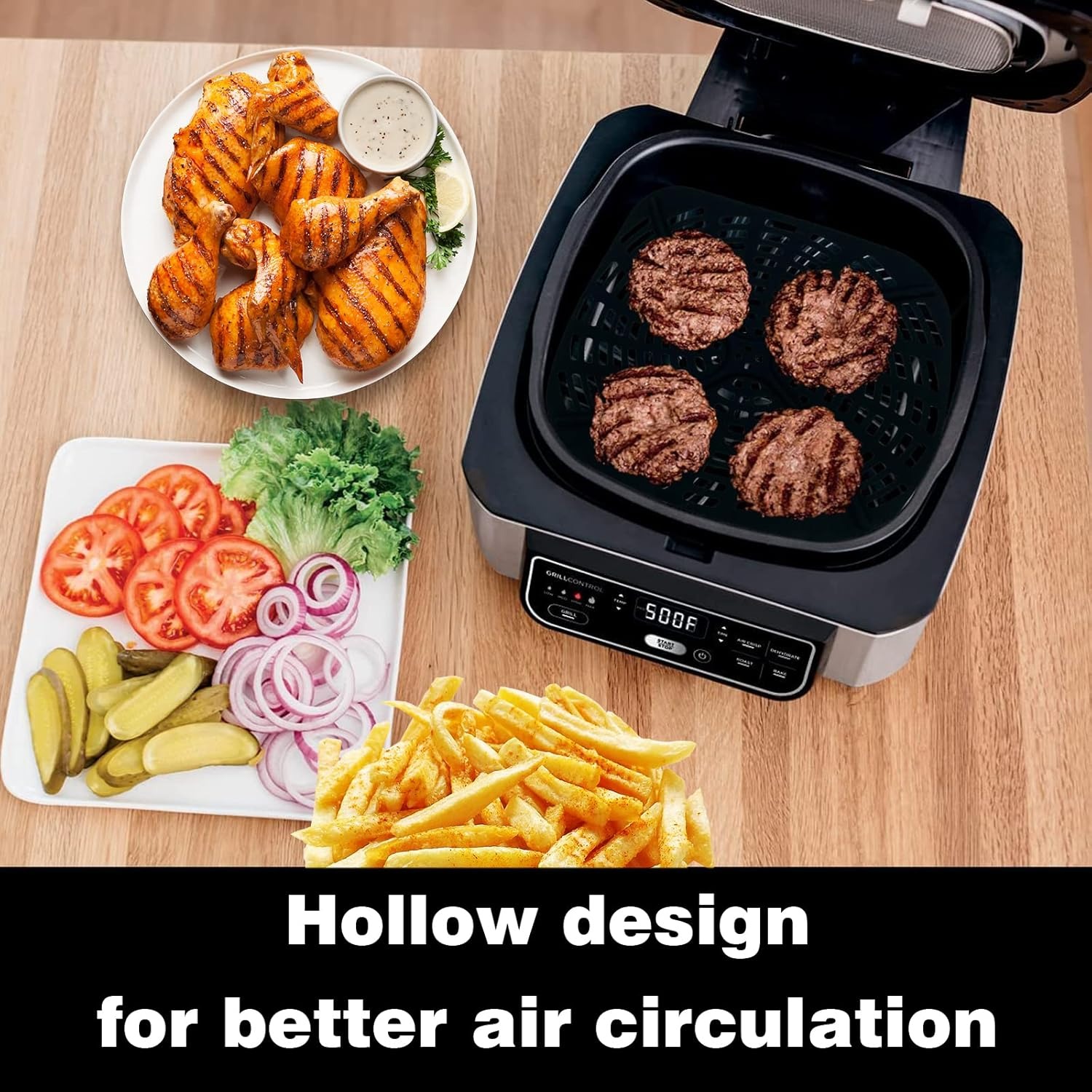Zestaw 2 silikonowych wkładek  – Ninja Air Fryer Af300 recenzja i cena